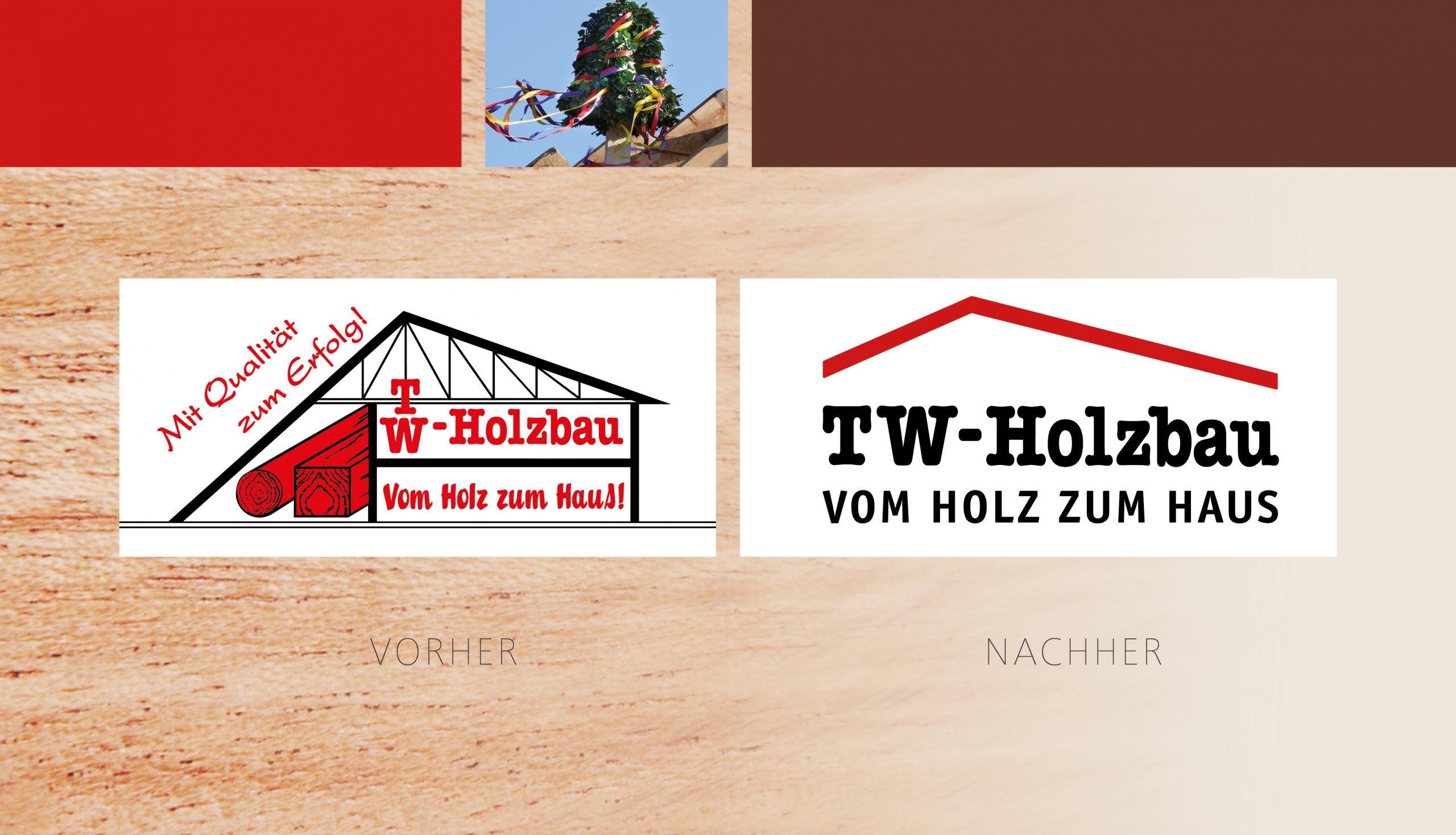 Redesign von Logo und Identity für TW Holzbau – von stilvoll°